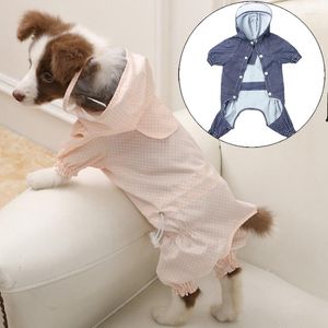 Hondenkleding waterdichte huisdier jumpsuit voor kleine middelgrote honden dot print puppy kat regenjas teckel pomeranian overalls mascotas regenjas