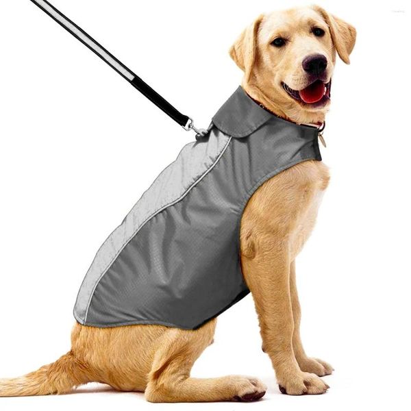 Ropa para perros Abrigo de invierno impermeable para mascotas Ropa cálida para perros Talla L (Negro)