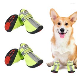 Appareils pour chiens Chaussures imperméables 4 PC