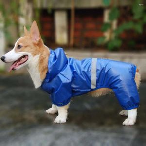 Vêtements pour chiens imperméable à l'eau crème solaire combinaison manteau chiot extérieur imperméable veste de pluie pour animaux de compagnie vêtements fournitures