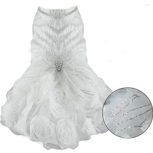 Chien Vêtements Robe De Mariée De Bal Robes De Princesse Pour Les Petits Chiens Fille De Luxe Conception Vêtements Pomeranian Chiot Chat Costume Tenues