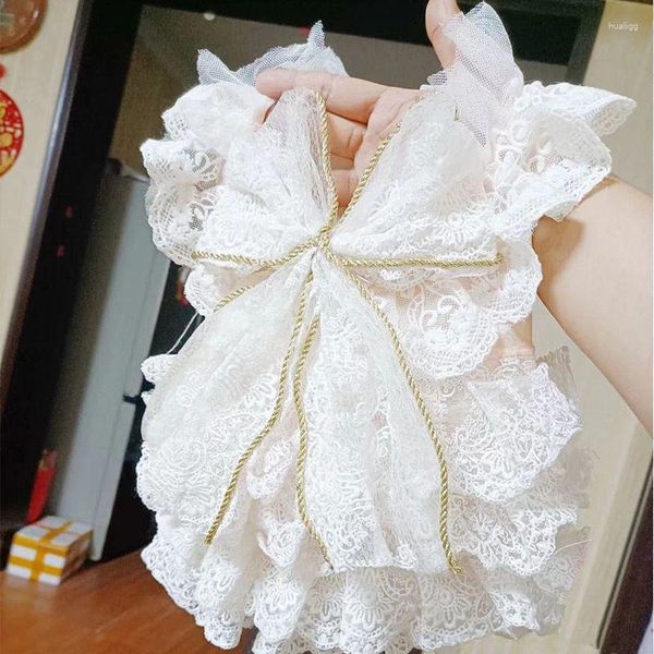 Vêtements de chien en dentelle blanche vêtements de robe de mariée