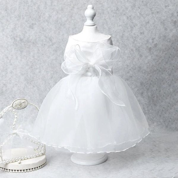 Vêtements de chien robe de mariée blanche costume de mariée chiot robes princesse pour les petits chiens lintes de luxe poméranien chihuahua