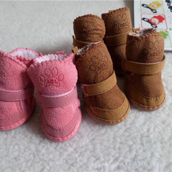 Ropa para perros zapatos al por mayor botas de nieve bichon frize mascota gato chihuahua lambean