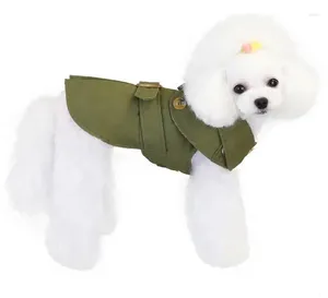 Manteau d'animal de compagnie de coupe-vent de vêtements de chien pour le petit chiot moyen jolis vêtements trois couleurs