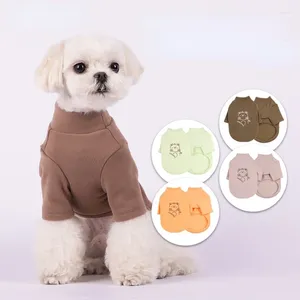 Vêtements pour chiens coupe-vent pull en velours double face chemise à fond chaud veste pour chiot petits vêtements pour chaton automne et hiver