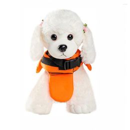 Vêtements pour chiens coupe-vent flottant design lumineux costume de natation pour animaux de compagnie manteau de bain poignée arrière respirante