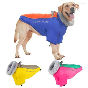 Hondenkleding Winter Grote kleding Luxe bontkraag huisdier donsjack voor middelgrote grote Golden Retriever Weimaraner waterdichte jas