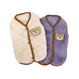 Vêtements de chien hiver chat gilet doux confortable polaire vêtements pour animaux de compagnie manteau chaud cardigan pull pour chiot vêtements chihuahua yorkie tenues