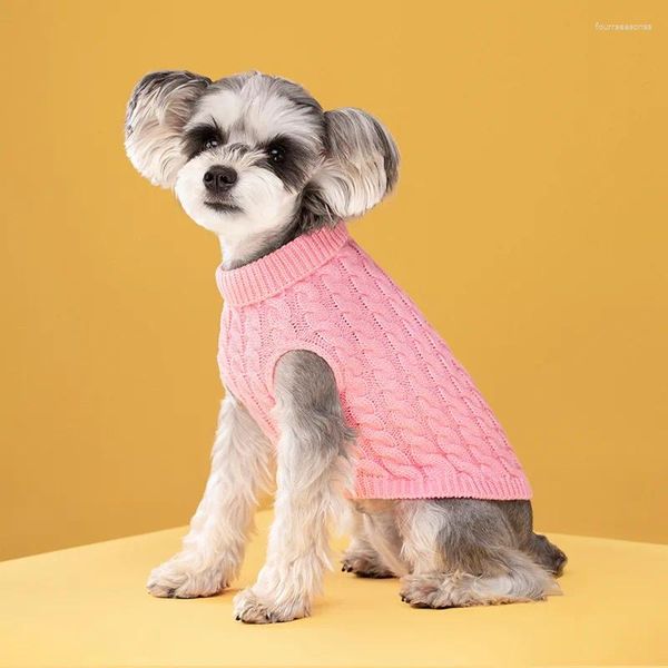 Ropa para perros Disfraz de chihuahua de invierno para mascota suave cachorro gatito cuello alto diseño de color sólido suéter ropa de lujo ropa para perros