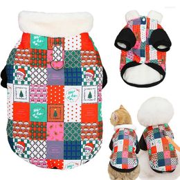 Vêtements pour chiens vêtements de Noël d'hiver collier de fourrure veste de compagnie chaude pour chiot vêtements pour chats maltais yearter coat de chihuahua costumes