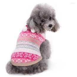 Ropa para perros Ropa de invierno Suéter de copo de nieve de Navidad para perros pequeños y grandes Gatos Jersey de punto Jersey de Navidad para mascotas Jersey Ropa Para Perro