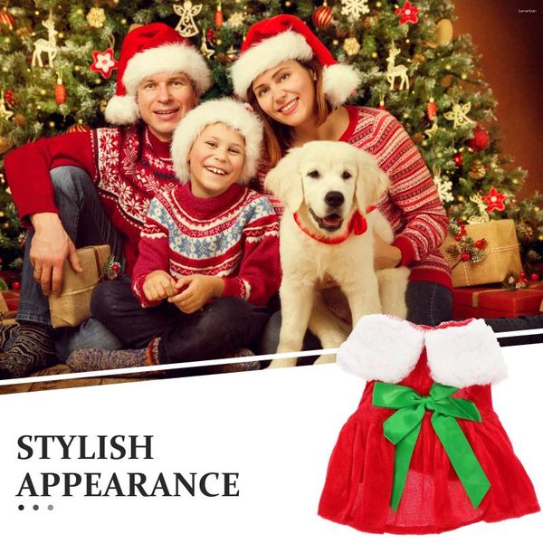 Ropa para perros ropa de invierno perros disfraz de mascota abrigo caliente cachorro a prueba de viento de terciopelo dorado ropa cómoda santa claus