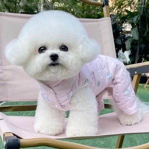 Vêtements pour chiens vêtements d'hiver veste manteau petit costume à sauts en combinaison chaude animal de compagnie Pomeranian Bichon schnauzer vêtements