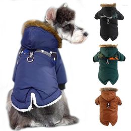 Hondenkleding Winterkleding Zachte warme puppy jumpsuitkap Kap waterdicht voor kleine honden kleding ropa de invierno para perros