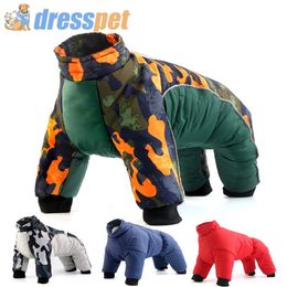 Vêtements pour chiens Manteau d'hiver Manteaux Vêtements chauds Petit chiot Vêtements pour bouledogue français Chiens Animaux Costume imperméable XXL Vestes pour animaux de compagnie Snowsuit 231218