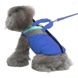 Vêtements pour chiens Manteau d'hiver Temps froid Chiens doux Coupe-vent Léger Pratique Walk-In pour les promenades courtes ou