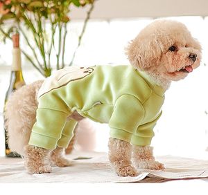 Hondenkleding Winterhondenkleding Jumpsuit Pyjama's Warm Pet Coat Outfit Puppy Kleding Bichon Poodle Yorkie Schnauzer Pomeranian Dog Clothing 230504