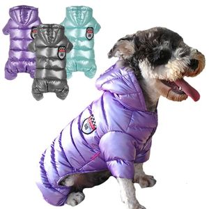 Hondenkleding Winter Hondenkleding Dikker warm donsjack voor huisdieren Jumpsuit voor kleine middelgrote honden Chihuahua-jas Winddicht Franse Bulldog-overall 230830