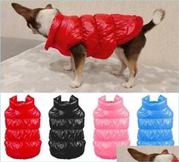 Hondenkleding Winterhondenkleding Warm Fleece Vest Jack Puppy Pet Coat Waterdicht voor kleine S Dikke Chihuahua kleding Drop Deliv9623061