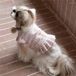 Hondenkleding Winterjurk Harnasrok Jurken voor kleine kat Bichon Puppykleding Yorkshire Poedel Maltese Pommeren Kleding