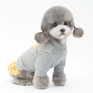 Vêtements pour chiens robe d'hiver vêtements poméraniens yorkshire terrier chiot vêtements chat shih tzu maltais caniche bichon costume de costume de compagnie 2024