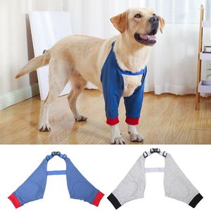 Vêtements pour chiens Genouillères pour jambes avant d'hiver pour chiens Bandage de récupération Anti-Lick Soulagement de la douleur Soutien des épaules Coude Manches Pad Accessoire