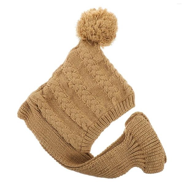 Vêtements de chien Chapeau d'hiver Chapeau d'enfants Robe décorative Chapeaux tricotés pour animaux de compagnie pour petits hommes et femmes chiens