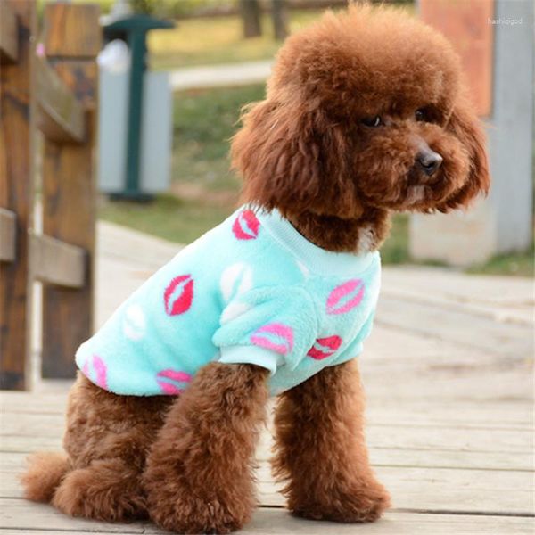 Ropa para perros Sudaderas con capucha de invierno Abrigo Pijamas de lana suave Ropa cálida para mascotas Poodle Bichon Pomeranian Traje Ropa