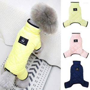 Vêtements de chien Veste d'hiver Manteau Garder la chaleur à quatre pattes Dessin animé Vêtements de chat Pull de Noël chaud pour petits vêtements pour animaux de compagnie Yorkie