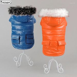 Vêtements pour chiens Veste d'hiver pour animaux de compagnie Vêtements pour chiots Petits vêtements imperméables à capuche chaude XS-XXL