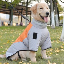 Vêtements pour chiens Veste d'hiver Vêtements pour animaux de compagnie imperméable chaud pour chiens coupe-vent réfléchissant rembourré fermeture éclair tenues 231122