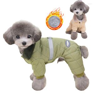 Vêtements de chien Vêtements d'hiver Combinaison Chihuahua Salopette Super chaude Veste en coton pour animaux de compagnie pour petits chiens Chiot Combinaisons Yorkie Poodle Manteau
