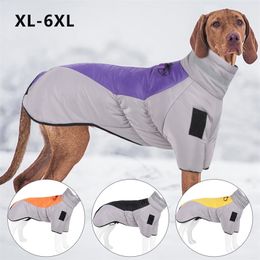 Hondenkleding winter grote kleding waterdicht groot jasje vest met hoge kraag warme huisdierjacht kleding voor Franse bulldog greyhound 221025
