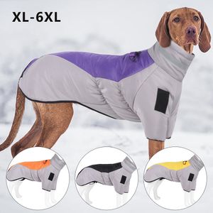 Hondenkleding winter grote kleding waterdicht groot jasje vest met hoge kraag warme huisdierjacht kleding voor Franse bulldog greyhound 221123
