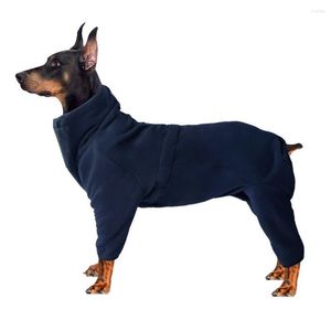 Hondenkleding winter overalls vier poten pyjama's warme strakke kleding voor kleine grote honden outdoor walk fleece jumpsuit huisdier kostuum jas