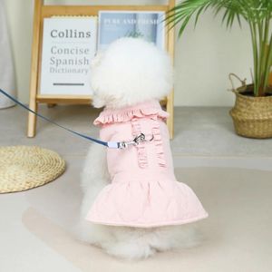 Hondenkleding winter huisdierkleding warme jurk overjas voor kleine kat maltese mascotas chihuahua prinses feest