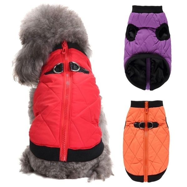 Vêtements pour chiens vêtements d'hiver pour animaux de compagnie veste chaude manteau avec fermeture éclair vêtements de loisirs pour Chihuahua bouledogue français tenues 221109