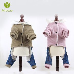 Hondenkleding winter huisdier jas kleding voor honden kleding warme katoenen jas kleine grote puppy chihuahua outfit s-xxl