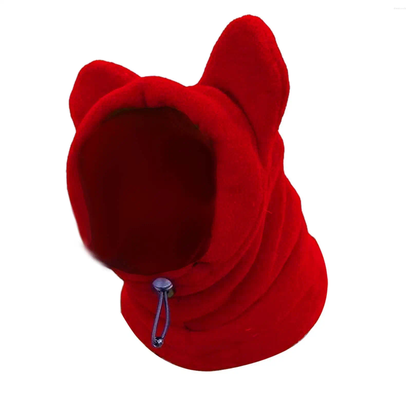 Odzież psa zima kapelusz z pensem Regulowane ciepłe uszy z kapturem zimne czapki dla zwierząt średniego i dużego kociaka