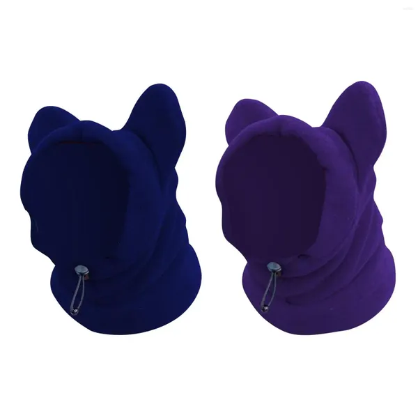 Ropa para perros Invierno Sombrero para mascotas Cálido Fleece Caminando Orejas a prueba de viento Sudadera con capucha Headwear para