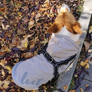 Ropa para perros para invierno mascota con capucha sin mangas correa reflectante ajustable cinemato