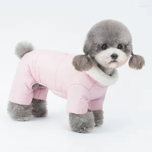 Vêtements pour chiens costume d'hiver manteau de neige à sauts chauds Rompers Small Yorkie Pomeranian Poodle Sautpothérapeute Puppy Pet Vêtements Costume Tenue