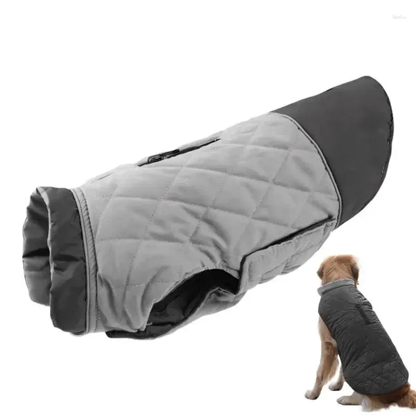 Appareils pour chiens Viete d'hiver Puppy de manteau réfléchissant imperméable avec trou de la sangle pour camping parc