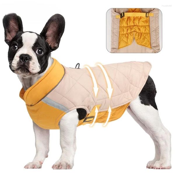 Ropa para perros Ropa cálida de invierno Chaqueta reflectante para mascotas para perros pequeños y grandes Abrigo de lana Golden Retriever Labrador Ropa