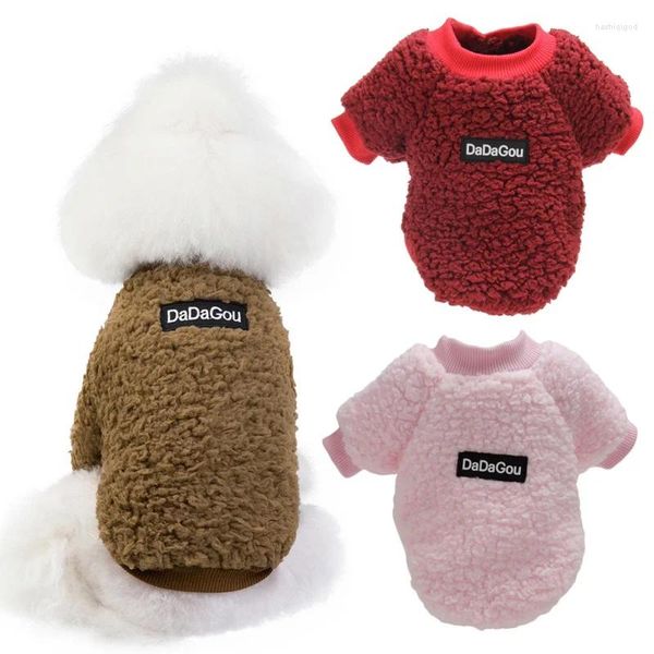 Vêtements pour chiens d'hiver vêtements chauds épaississement velours côtelé mignon petit manteau veste costume pour animaux de compagnie chihuahua yorkie