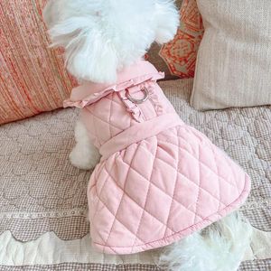 Vêtements pour chiens Robe chaude d'hiver Vêtements mignons de luxe Jupe de chat Chihuahua York Chiot Shih Tzu Caniche maltais Schnauzer Manteau de vêtements pour animaux de compagnie