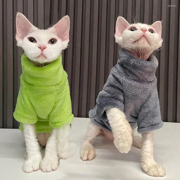 Vêtements pour chiens hiver des vêtements de chat chauds chauds sans poils pour petits chiens moyens chouchous chéle chiot chats veste manteau chihuahua