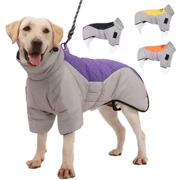 Veste de chien pour chiens Veste chaude imperméable Reflective Pet Clothes Puppy Mateft For Medium Grand Dogs Labrador Golden Retriever Vest