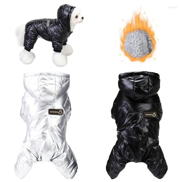 Appareils pour chiens hiver chauds à sauts de saut de combinaison imperméables pour les petits chiens Chihuahua veste yeswork yorkie